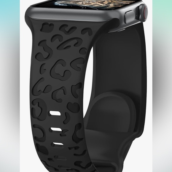 Leopard Engraved Bands for Apple Watch Band 40mm 38mm 41mm - Picture 2 of 12